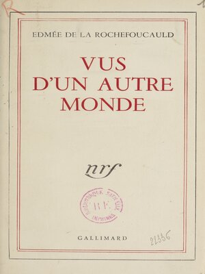 cover image of Vus d'un autre monde